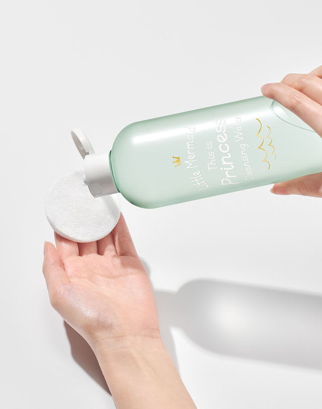 뷰티레시피 리틀머메이드 디스 이즈 프린세스 클렌징워터 500ml 착용컷