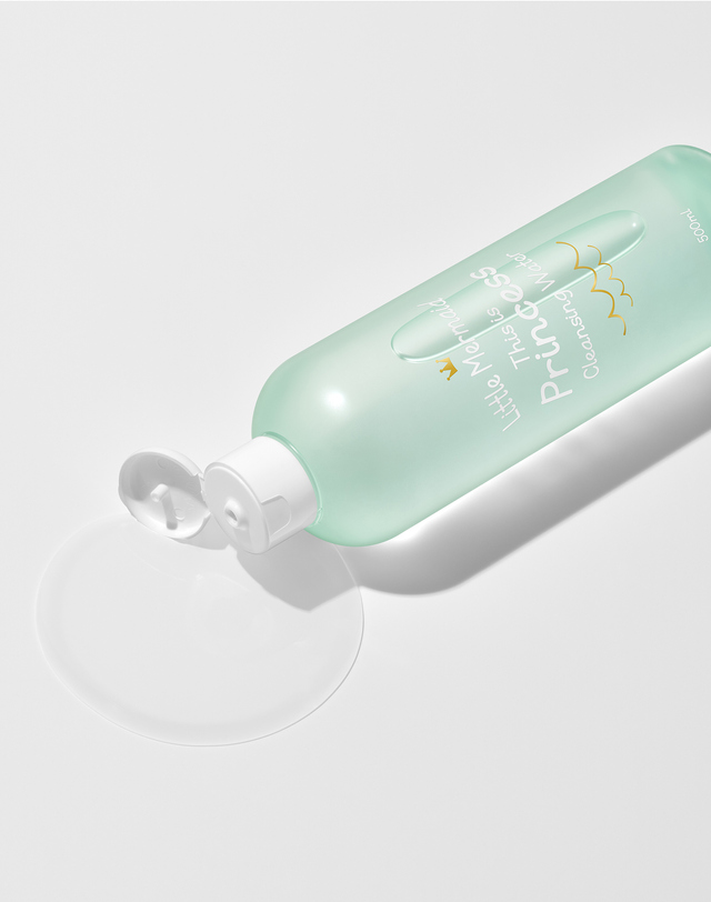 뷰티레시피 리틀머메이드 디스 이즈 프린세스 클렌징워터 500ml 착용컷