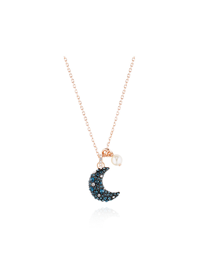 스와로브스키 스와로브스키 5671585 Sublima Luna 달 진주 목걸이 착용컷