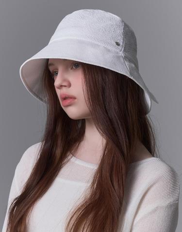 와플 텍스처 리본 버킷햇 아가페 (4 colors)