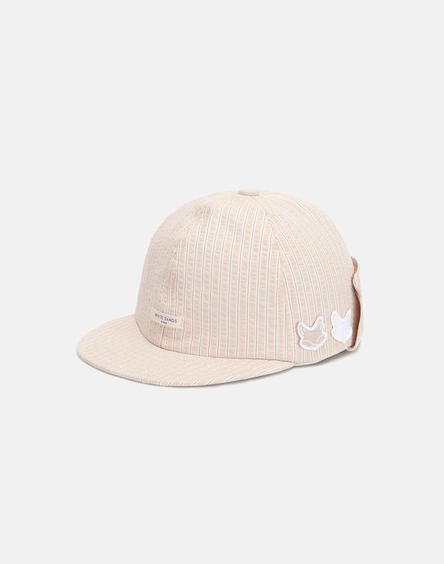 화이트샌즈 키즈 슬러브 스트라이프 플랩캡 나루아 (3 colors) 착용컷