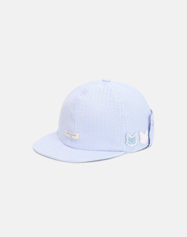 화이트샌즈 키즈 슬러브 스트라이프 플랩캡 나루아 (3 colors) 착용컷