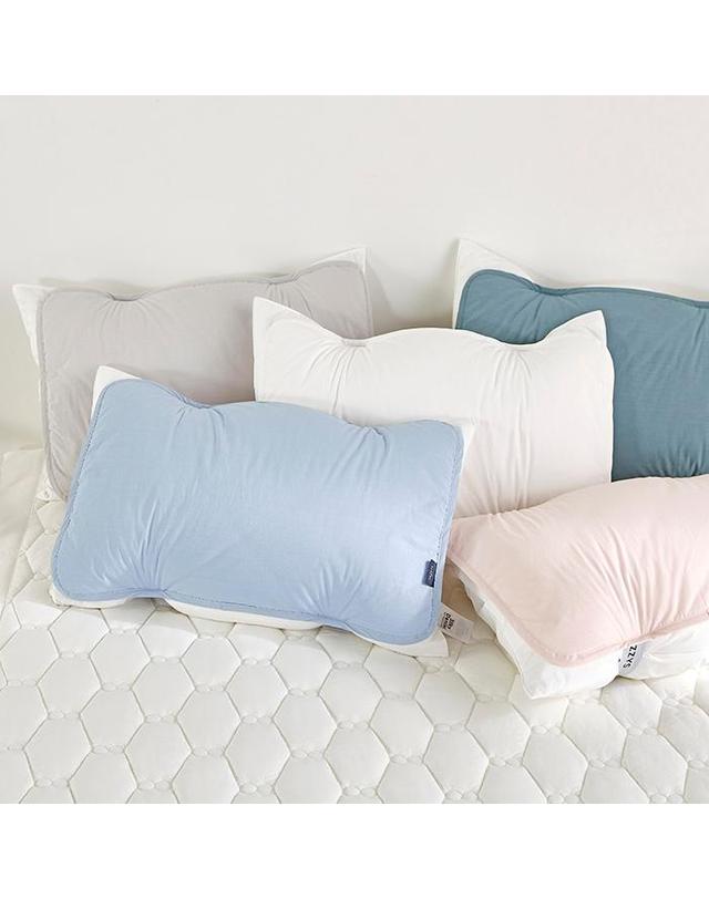 헤지스 홈 [헤지스홈]고밀도 마카롱 밴딩 베개커버[45×65cm] 착용컷