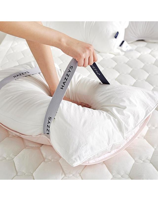 헤지스 홈 [헤지스홈]고밀도 마카롱 밴딩 베개커버[45×65cm] 착용컷