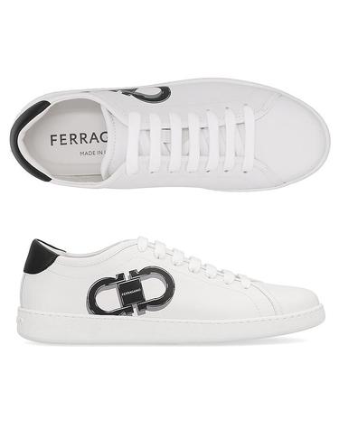 페라가모 간치니 BRANDY1 BIANCO OTTICO 780991 페레가모 브랜디 남성 스니커즈 운동화
