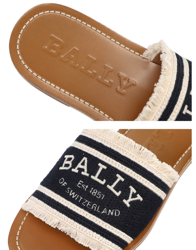 발리 발리 비앙카 로고 BIANKA FLAT I901 6302817 샌들 슬리퍼 착용컷