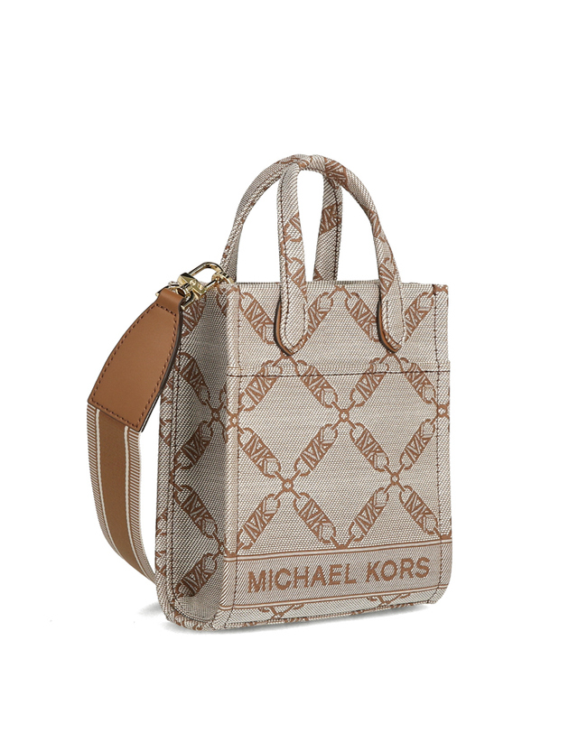 마이클 코어스 마이클코어스 마이클코어스 GIGI 미니 32F3G3GC4J 969 NATURAL LUGGAGE 토트백 크로스백 착용컷