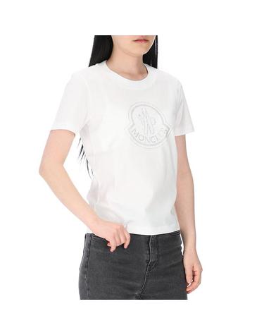 몽클레어 크리스탈 로고 8C00017 829FB 033 여성 반팔 티셔츠