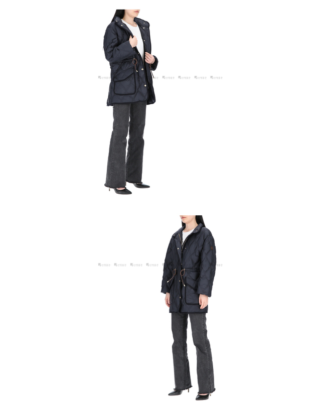몽클레어 몽클레어 로고 패치 1A00053 54AQE 779 퀼팅 패딩 자켓 착용컷