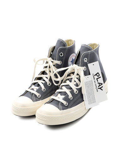 [꼼데가르송] (P1K122 GREY) 남녀공용 하이탑 스니커즈