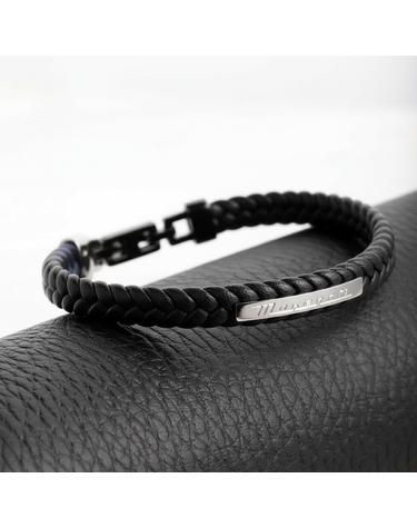 마세라티 남자 아이코닉 JM222AVE02 가죽팔찌 메탈 액세서리 주얼리 명품 패션