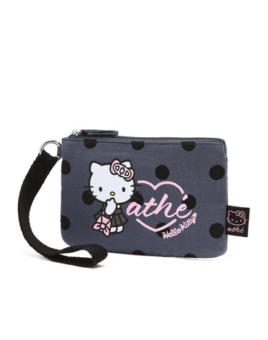 [Hello Kitty x athe] 도트 그레이 르봉 파우치