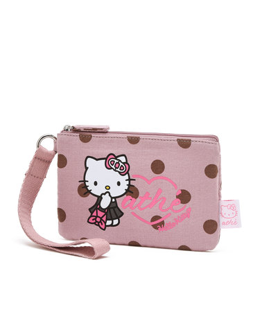 [Hello Kitty x athe] 도트 핑크 르봉 파우치