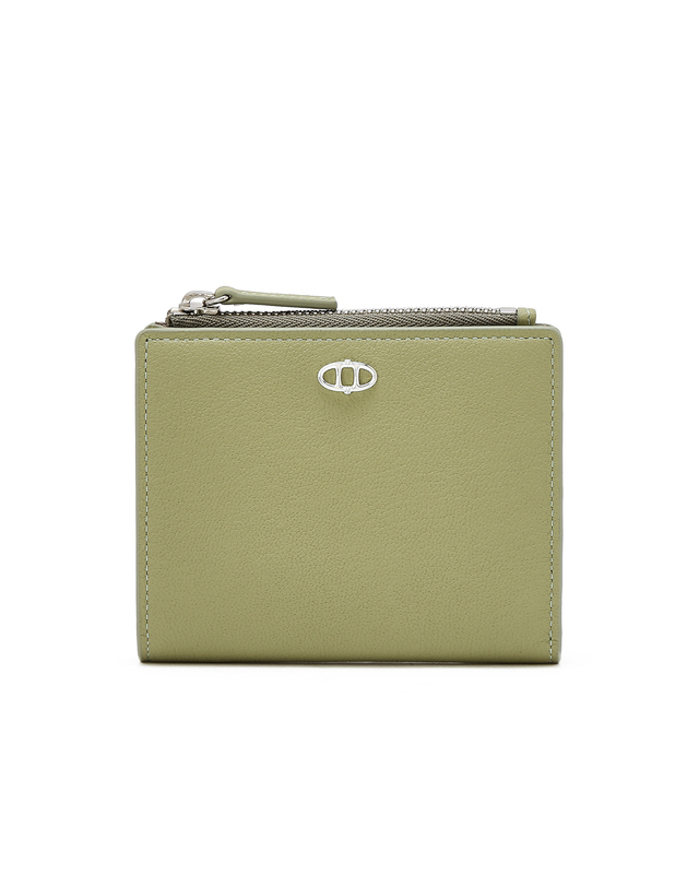 아떼 바네사브루노 액세사리 [DOUBLE A] 올리브 더블에이 슬림 2단 지폐지갑 카키 착용컷