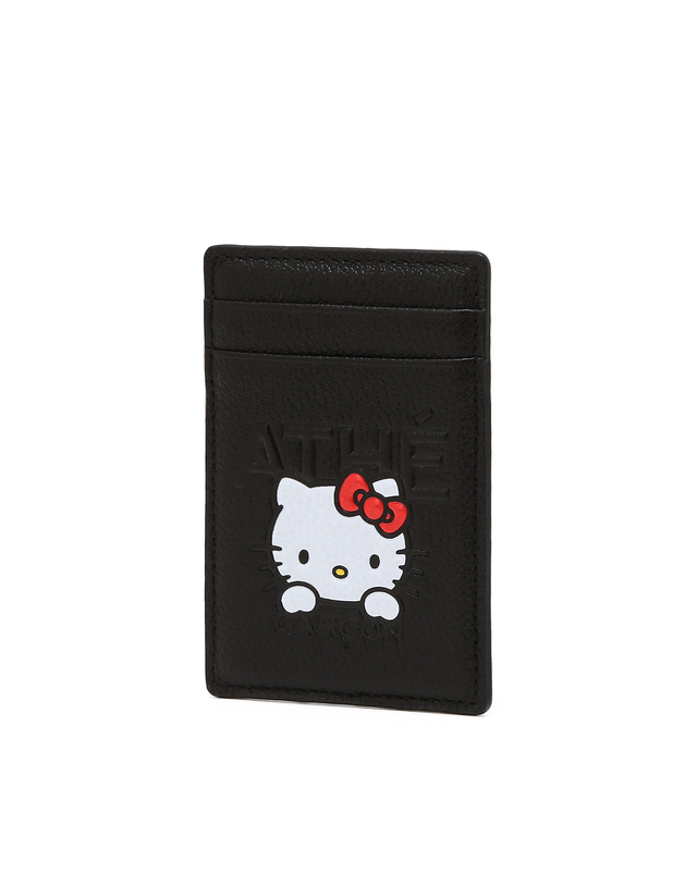 아떼 바네사브루노 액세사리 [Hello Kitty x athe] 아떼 가르송 마그네틱 카드홀더 블랙 착용컷