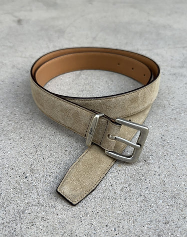 베이지 30MM 스웨이드 벨트