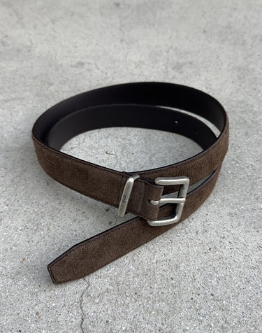 브라운 30MM 스웨이드 벨트
