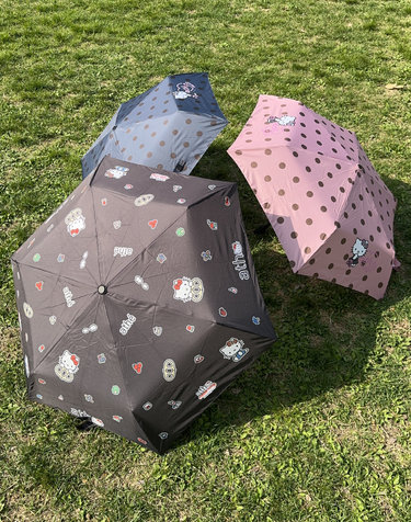 [Hello Kitty x athe] 블랙 헬로키티 3단 자동우양산