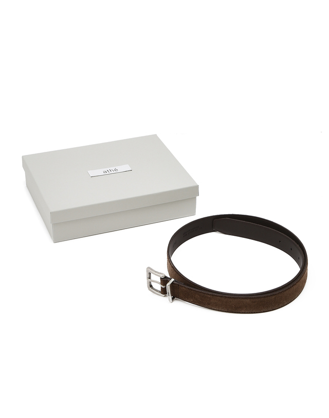 아떼 바네사브루노 액세사리 브라운 30MM 스웨이드 벨트 진한 브라운 착용컷