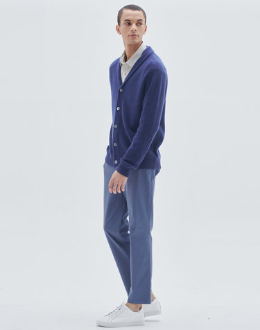 [Murray Allan] 100%캐시미어 해비 숄 캐시미어 가디건Heay shawl cardigan_Navy(NA)