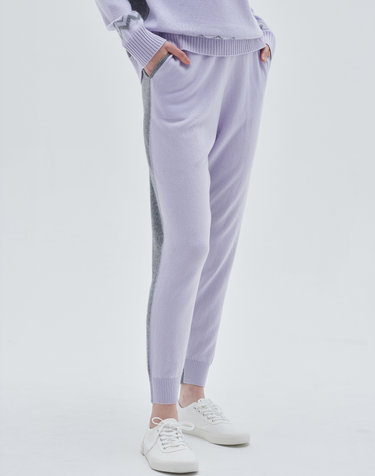 [CashmereClass] 100%캐시미어 컬러배색팬츠Color Revese Pants(Lavender)