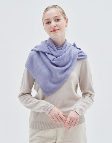 [Murray Allan] 100%캐시미어 와이드 버튼 넥워머 머플러 Wide button neck warmer(Hydrangea)