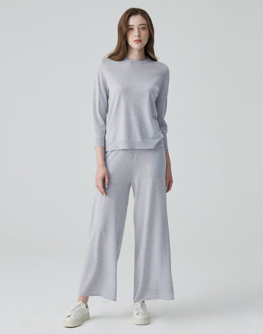[Murray Allan]울 와이드 팬츠 Wool Wide Pants_Smog(SG)