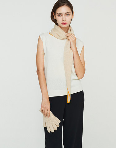 [Murray Allan] 100%캐시미어 마름모 모양 캐시미어 스카프 Rhombus Shawl_Queen Bee(QU)