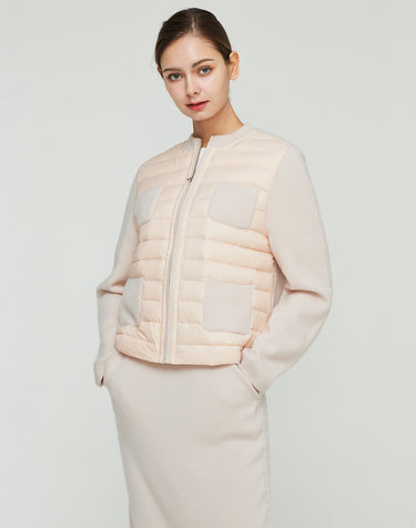 [Murray Allan]100%캐시미어 라운드 구스 믹스 자켓_Round Goose Mix Jacket_Blossom(LS)