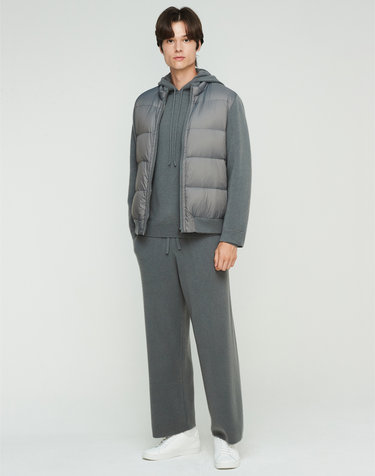 [Murray Allan]100%캐시미어 하프넥 구스&캐시미어 믹스 자켓Half Neck Goose Mix Jacket_Stone