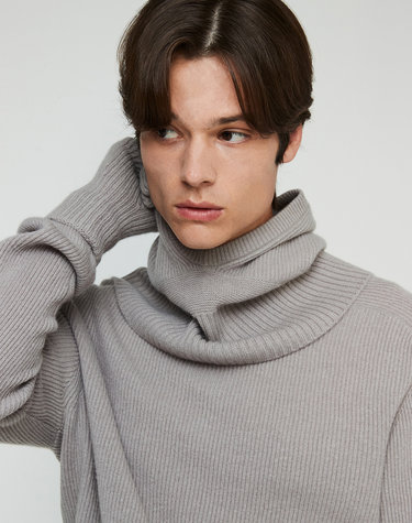 [Murray allan]100%캐시미어 백슬릿 바라클라바 후드 워머 Slit Hoody Warmer_Shadow