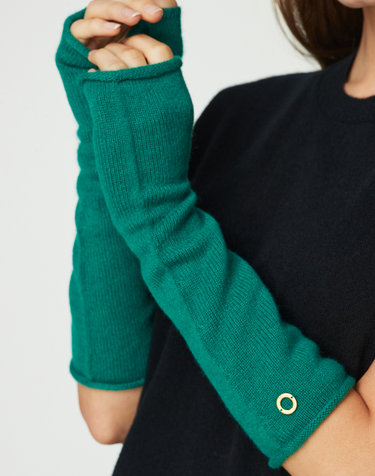 [Murray allan] 100%캐시미어 롤엣지 포인트 암워머 Roll Edge Point Arm warmer_Pine Tree