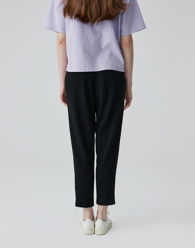 캐시미어하우스 [Murray Allan]울 조거 팬츠 Wool Jogger Pants_Black(BK) 착용컷