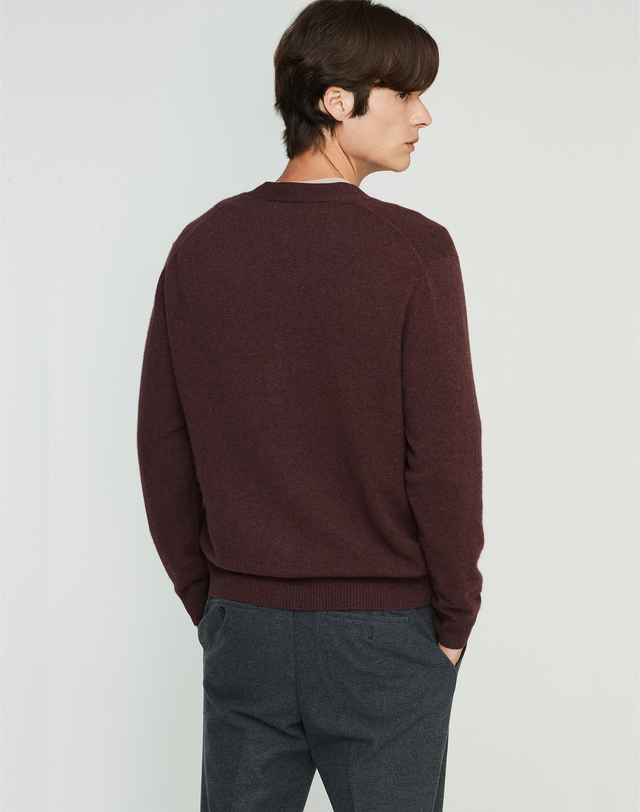 캐시미어하우스 [Murray Allan] 100%캐시미어 스마트 핏 캐시미어 가디건 Smart fit Cardigan_Squirrel(SQ) 착용컷