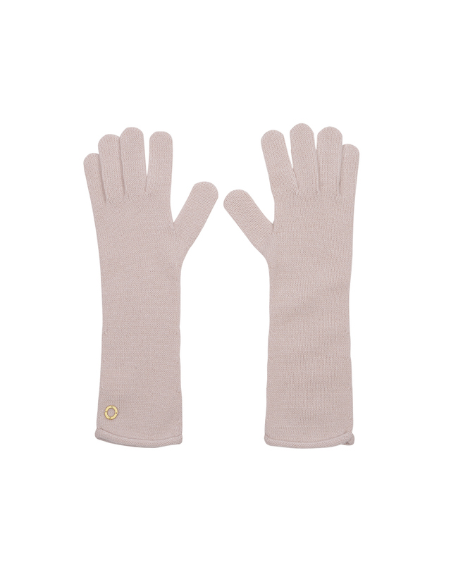 캐시미어하우스 [Murray allan] 100%캐시미어 롤엣지 포인트 심플 장갑 Roll Edge Point Slim Gloves_Blossom(LS) 착용컷