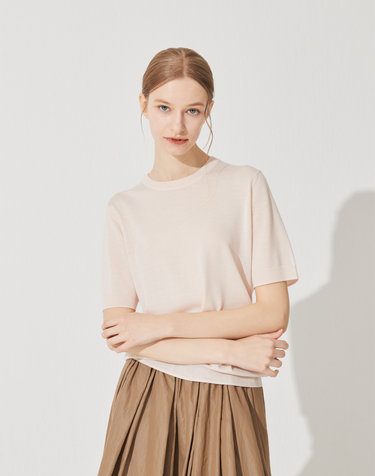 [Murray Allan]  Logo Round Half Pullover_Blossom(LS) M42WPU023LS