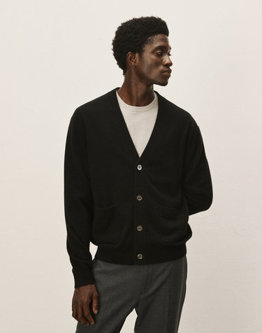 [Murray Allan] 100%캐시미어 V-neck cardigan_Black(BK) M43MCD001BK