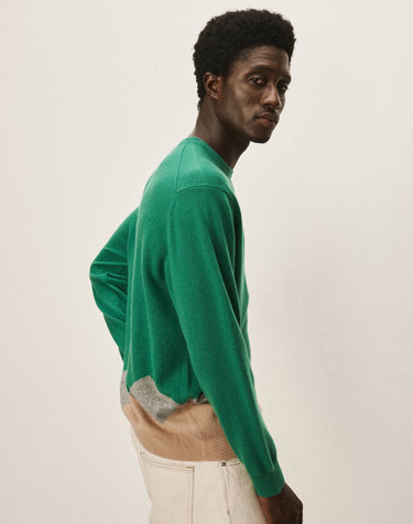 [Murray Allan] 100%캐시미어 Argyle round pullover_Green(GN) M43MPU008GN