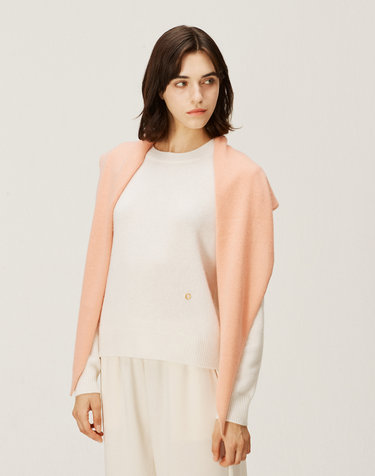 [Murray Allan] 100%캐시미어 Lurex point shawl_Peach (PC)  M43ASH039PC