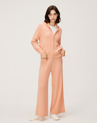 [Murray Allan] 100%캐시미어 Line Wide Pants_ Peach (PC) M43WPN042PC