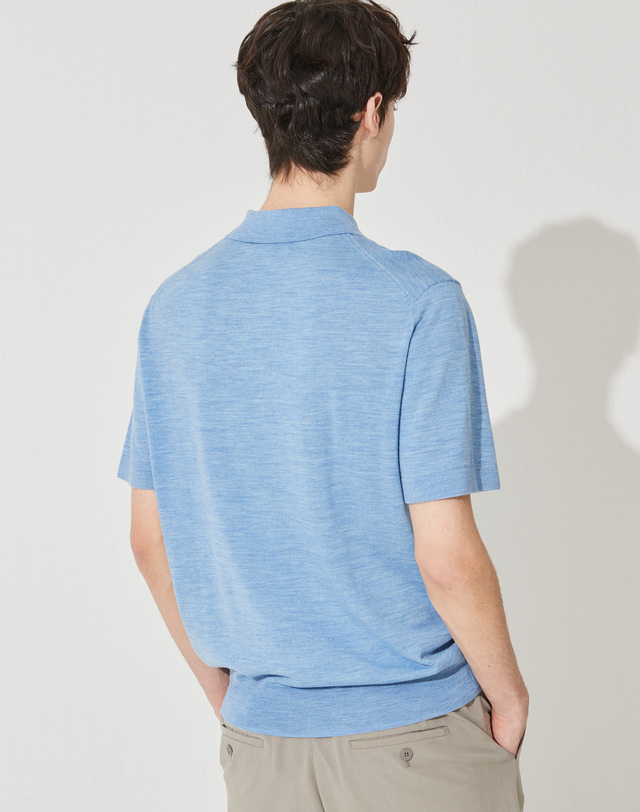 캐시미어하우스 [Murray Allan] Polo Shirt Pullover_Blue(BL) M42MPU019BL 착용컷