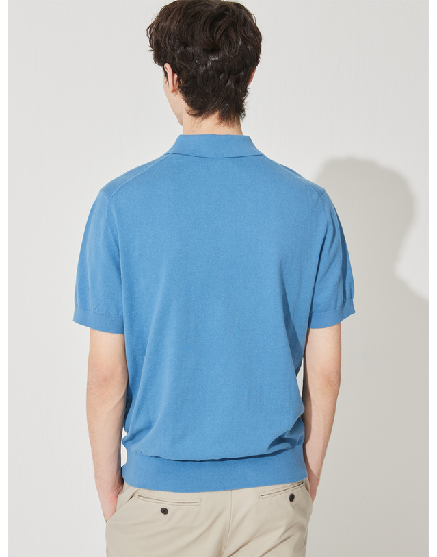 캐시미어하우스 [Murray Allan] Cool Shirt Pullover_Blue(BL) M42MPU020BL 착용컷