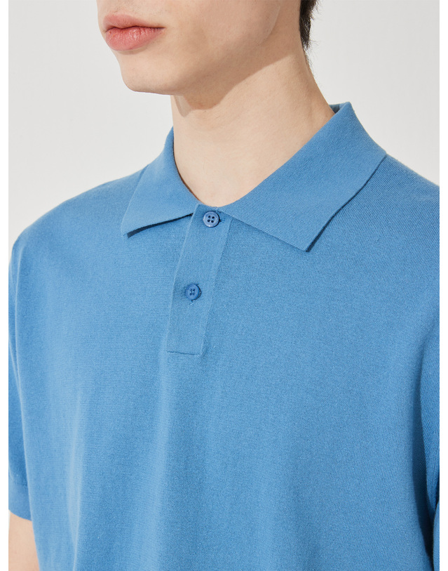 캐시미어하우스 [Murray Allan] Cool Shirt Pullover_Blue(BL) M42MPU020BL 착용컷
