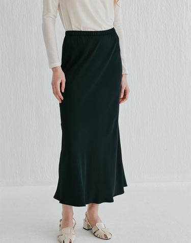 [Cashmere Class]Viscose slim skirt_BLACK(BK) C52WSK013BK