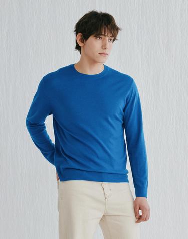 [Murray Allan]Round pullover_Blue (BL) M52MPU002BL