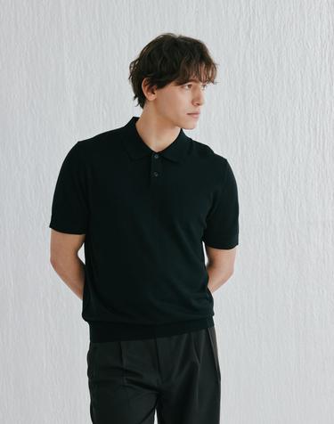 [Murray Allan]Polo shirt pullover_ Black (BK) M52MPU022BK