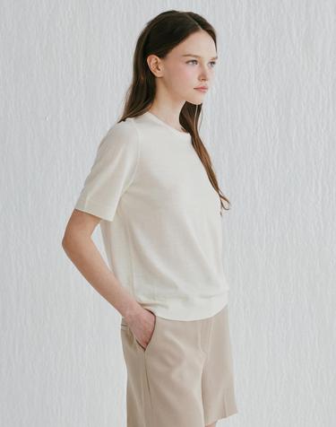[Murray Allan]Round half pullover_Vanilla (VN) M52WPU023VN