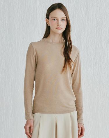 [Cashmere Class]Wool long T-shirts_BEIGE(BE) C52WTS034BE