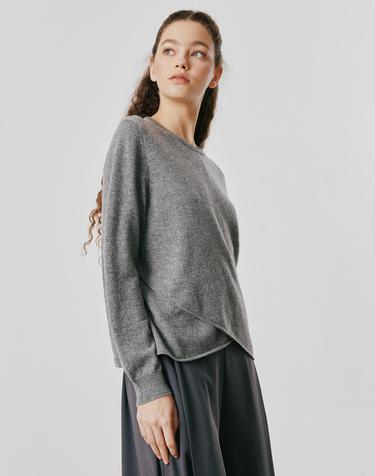 [Cashmere Class] 100%캐시미어 Round pullover_Brume (BM) C53WPU007BM
