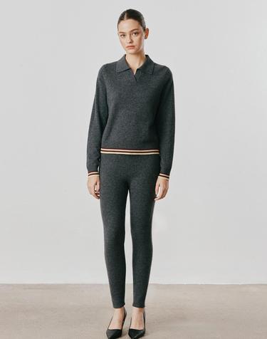 캐시미어하우스 [Murray Allan] 100%캐시미어 Cashmere Leggings_Dark grey (DG)  M53WPN035DG